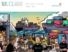 Tablet Screenshot of lcloceanservices.com